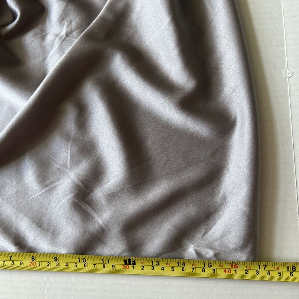 Ramy Brook S Harriet Halter Silk Gray Charmeuse Slvless Top Blouse Shirt NWT - Picture 9 of 11